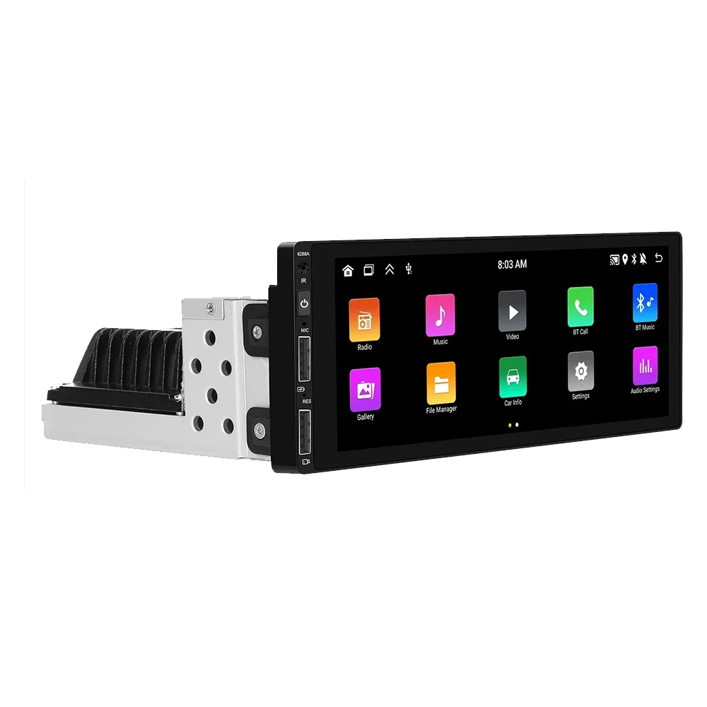 1 Din Carplay Scherm Voor Citroen C3 Picasso Tendance 2009-2017 1din Android Radio Stereo Auto Multimedia Head Unit Autoradio Gps - afbeelding 2