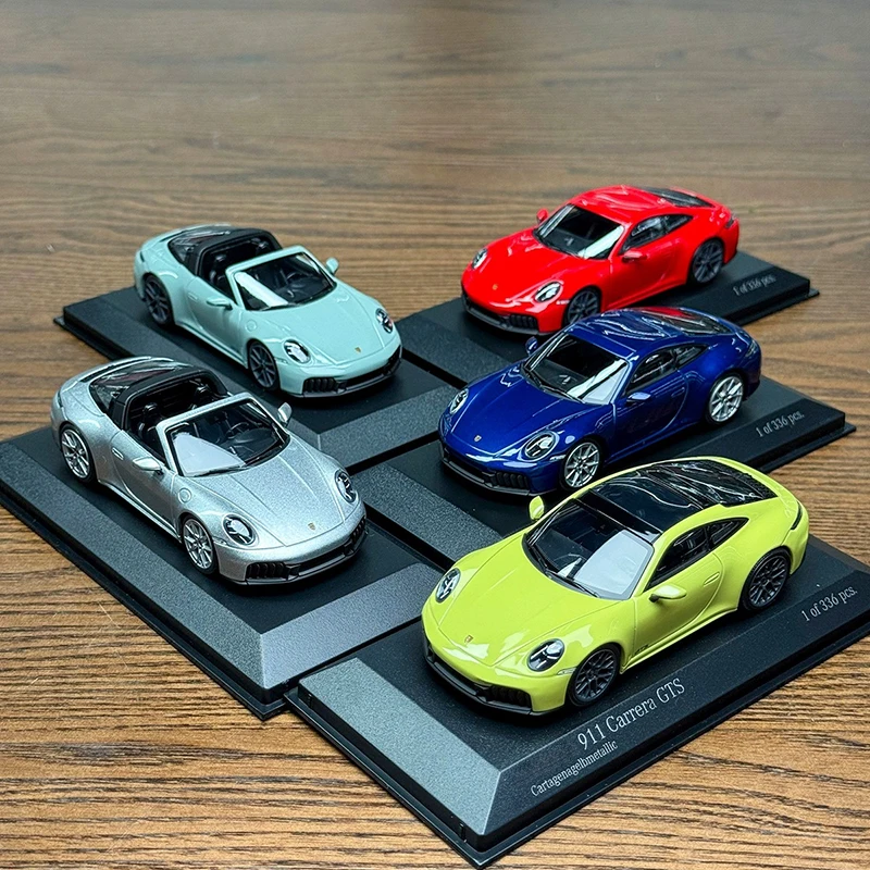 Minichamps 1/43 Bilancia 911 992.2 TARGA 4 GTS Modello di Auto in Lega Collezione Statica Decorato Regali di Festa Giocattoli Regalo di Souvenir