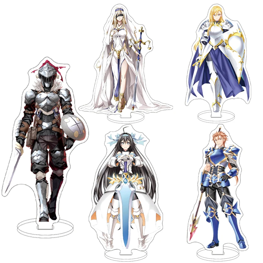 16CM Acrylic Figure Stand Anime‌ Goblin Slayer Priestess Cow girl Guild Girl High Elf Archer Goblin Slayer Cos Ornaments Gifts