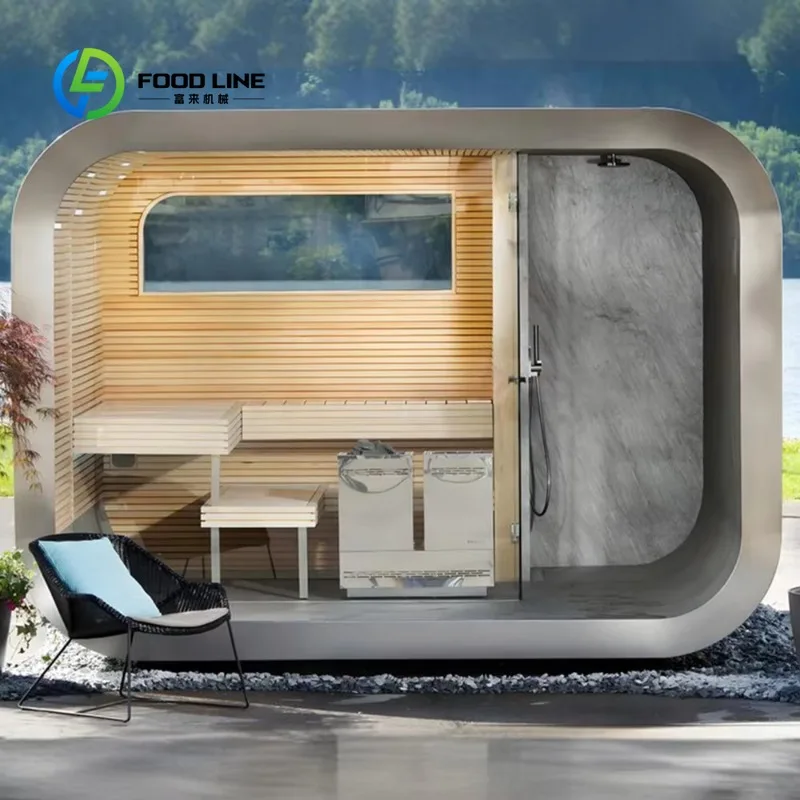 Customized Sauna Room For 4 To 6 Persons Large Family Size With Ventilation System And LED Backlight Bulk Order Huge Savings