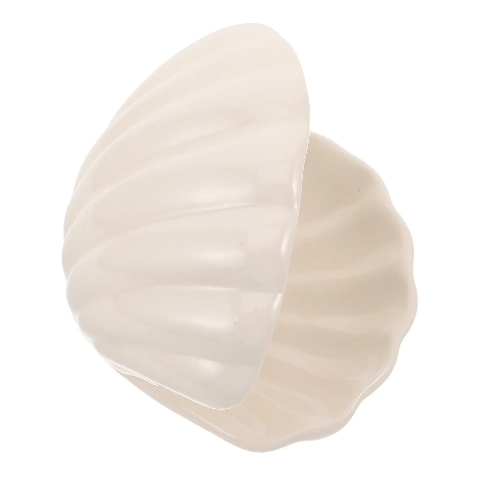 

Seashell Ceramic Jewelry Tray Handmade Clamshell Ring Holder Dish for Small Treasures Ocean Theme Decor Vanity Dresser Bathroom