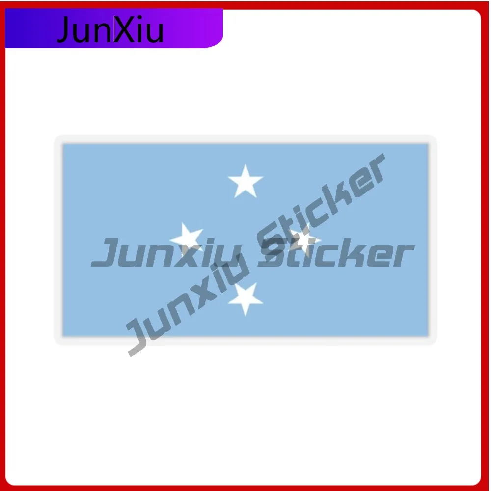 

Micronesia Flag Travel Sticker Federated States Of Micronesia Island National Flag Decals Pacific Island Stickers Cover Scratche