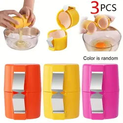 3 PCS Egg Shell Opener, 2025 New Egg Cracker for Raw Eggs, Hard Boiled Egg Peeler Egg Cube Egg Separator Handheld Tool
