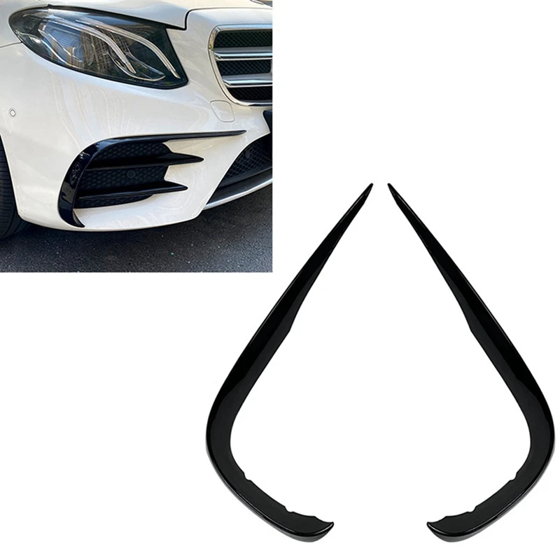 Bumper Spoiler AMG Wind Blade Front Wind Blade Decoration Car For Mercedes-Benz E-Class W213 2016-2020 E200 260 300