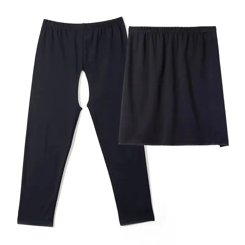 D47 - black trousers with front gusset