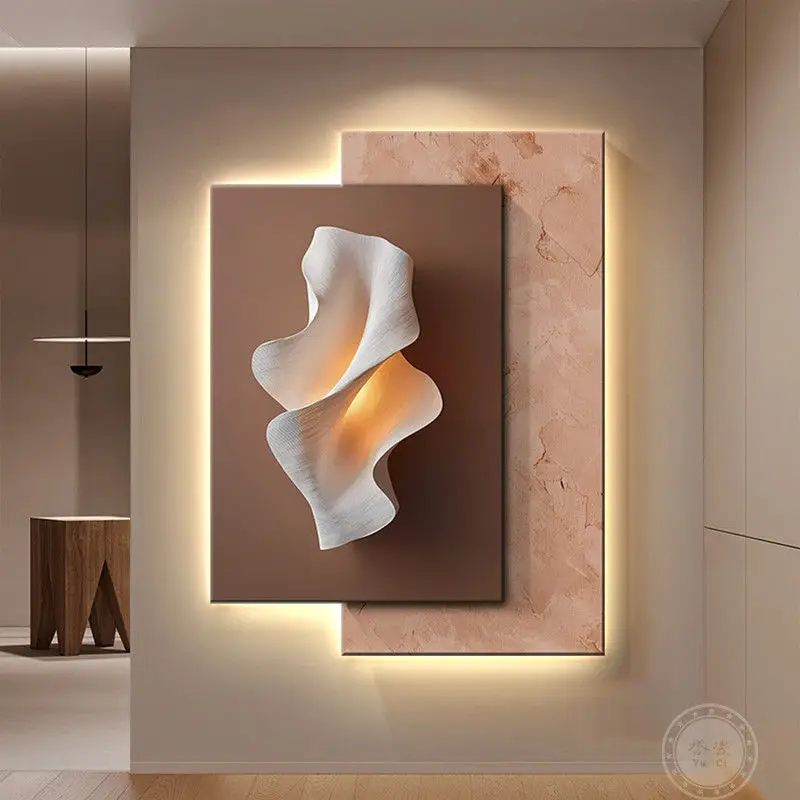 

Dimmable Modern LED Wall Lights for Bedroom & Hallway - Energy Saving Super Bright Indoor Lighting, Gold/Black Frame