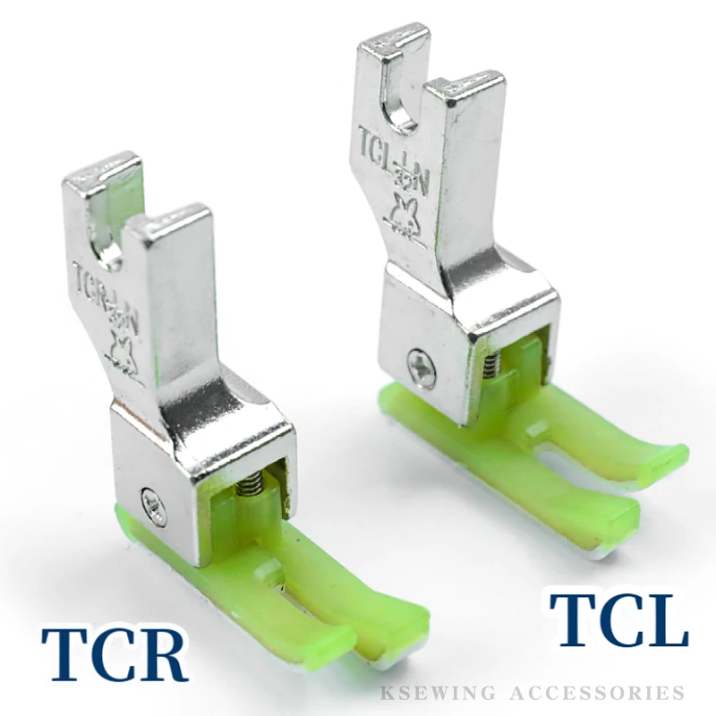 RIGHT and Left Plastic Compensating Presser Foot For Industrial Single Needle Lockstitch Sewing Machine 1/16 1/32 inch