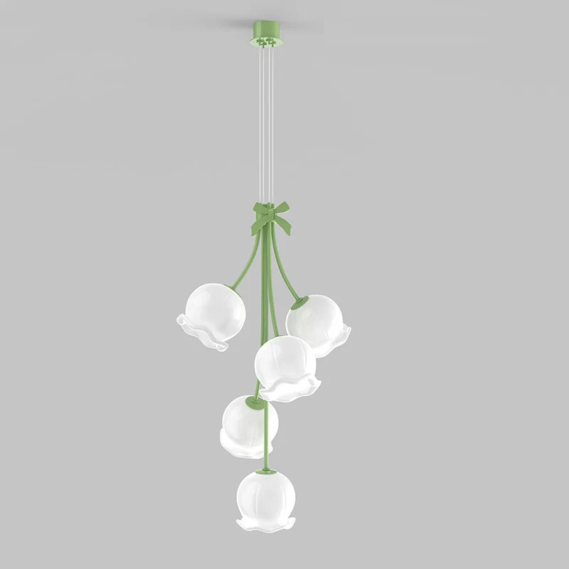 

Light Luxury Creative Flower Bar Table Lamp Minimalist Designer Romantic Restaurant Lily of the Rings chandelier