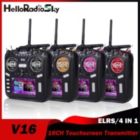 HelloRadio 16CH Transmitter Touchscreen V16 V16PRO V16MAX Radio System 4IN1/ELRS 2.4G-2.48G Remote Control for RC Aircraft Part