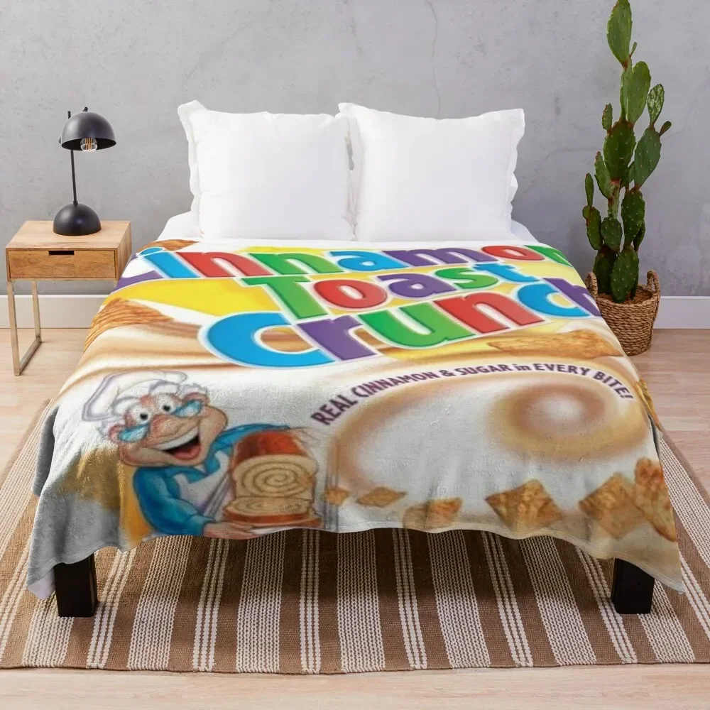 

Cinnamon Toast Crunch Throw Blanket Flannel Weighted Thermals For Travel Fluffys Large Plaid on the sofa Blankets