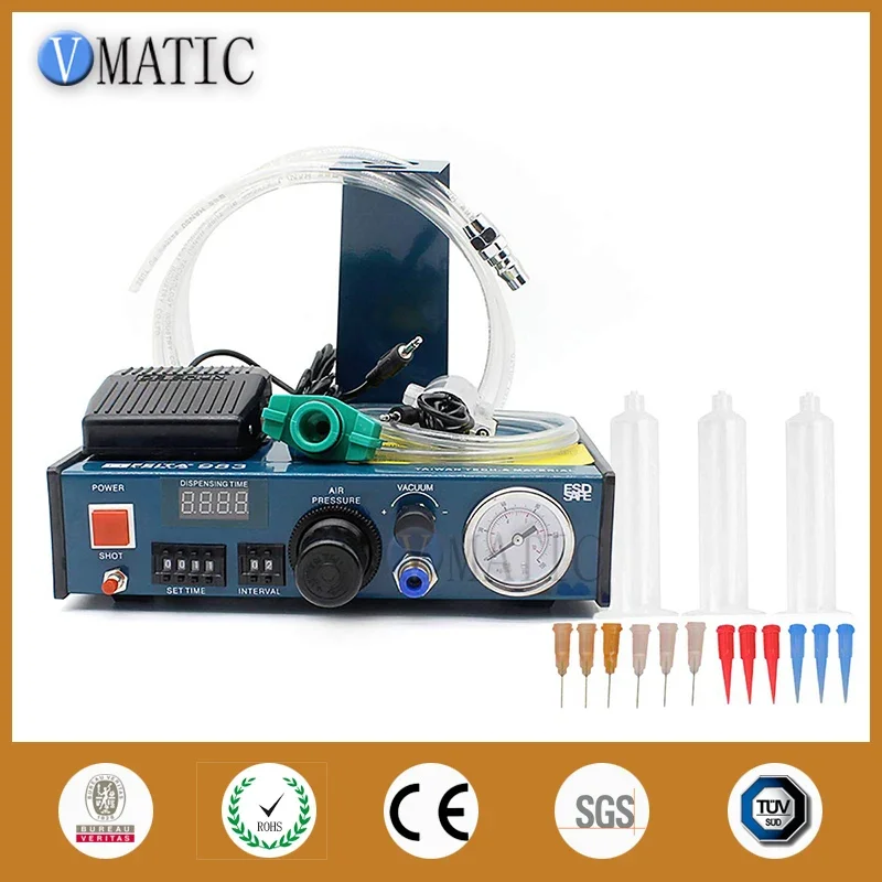 Free Shipping 220V 983A Professional Precise Digital Auto Glue Dispenser Solder Paste Liquid Controller Dropper