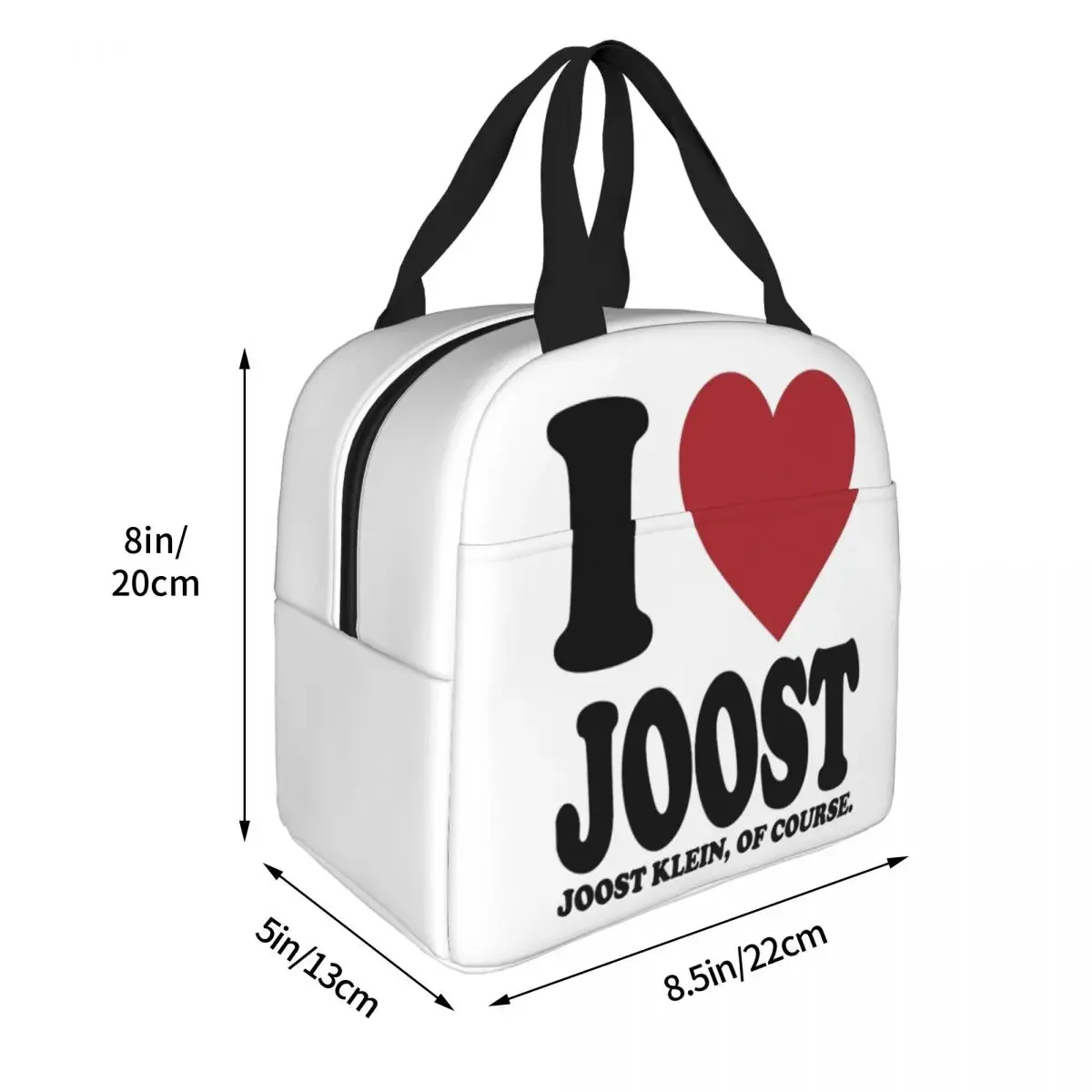 I LOVE JOOST KLEIN Cool Rapper borse da pranzo isolate contenitore per pasti di grandi dimensioni borsa termica Lunch Box Tote borse da viaggio per la conservazione degli alimenti