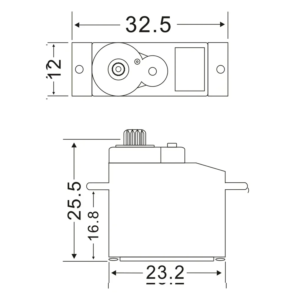 JX PS-1109MG 9g 2,5KG Metallgetriebe Analog-Servo für 1/18 RC Auto Boot Hubschrauber Roboterarm Universelle RC-Modellteile RC-Spielzeug – Detail 4
