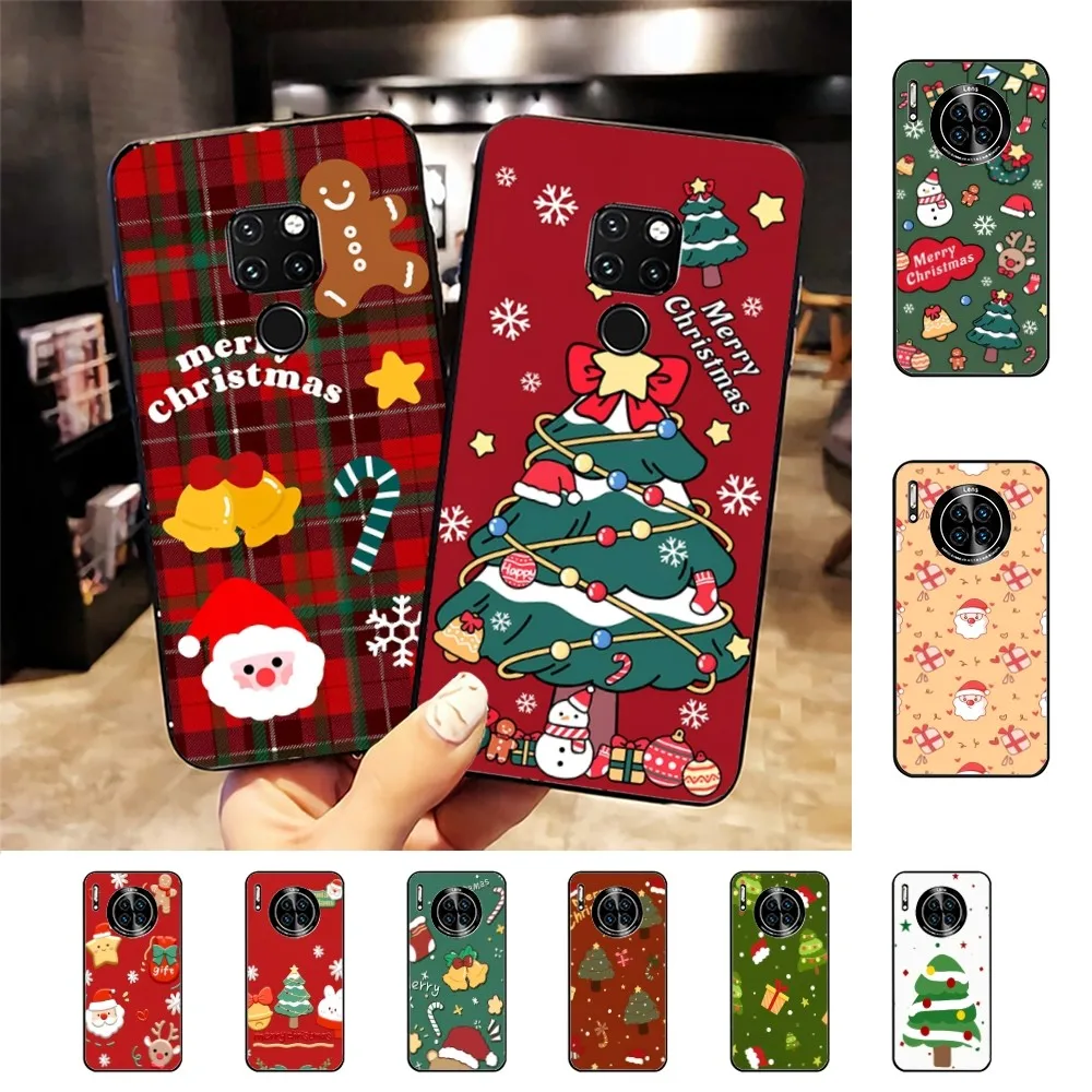 Christmas Cartoon New Year Gift Phone Case For Huawei Mate 10 20 30 40 50 lite pro Nova 3 3i 5 6 SE 7 pro 7SE