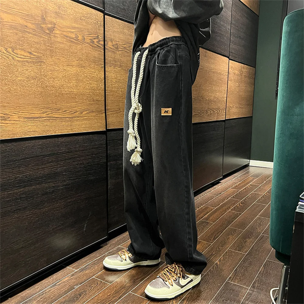 Baggy Jeans Men Casual Pants Wide Leg Classic Work Trousers Denim Pants 2023 New pantalones hombre men clothing y2k streetwear