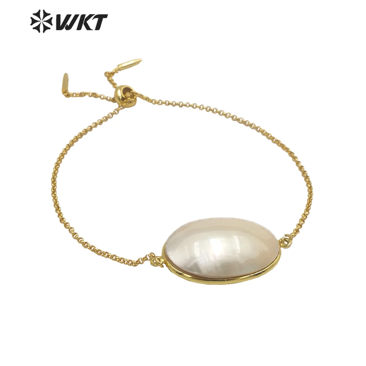 

WT-MPB085 WKT 2023 The most fashionable MABE SHELL bracelet fashion oval women hot gift party women bracelet Accessories girl