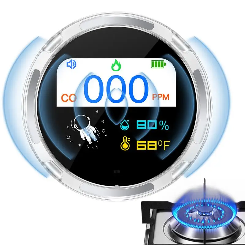 

Carbon Monoxide Detector Travel Portable Carbon Monoxide Detector Waterproof 1000mAh Carbon monoxide alarm Household camping