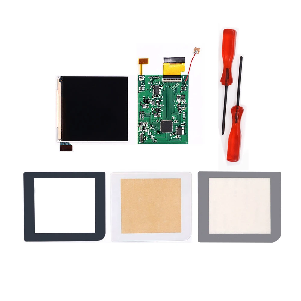 

GBP No Hole Экранная линза GBP Q5 IPS Комплект подсветки ЖК-экрана OSD Меню Ретро Pixel Mod Комплект для Game Boy Pocket W/ Pre-CUT Shell