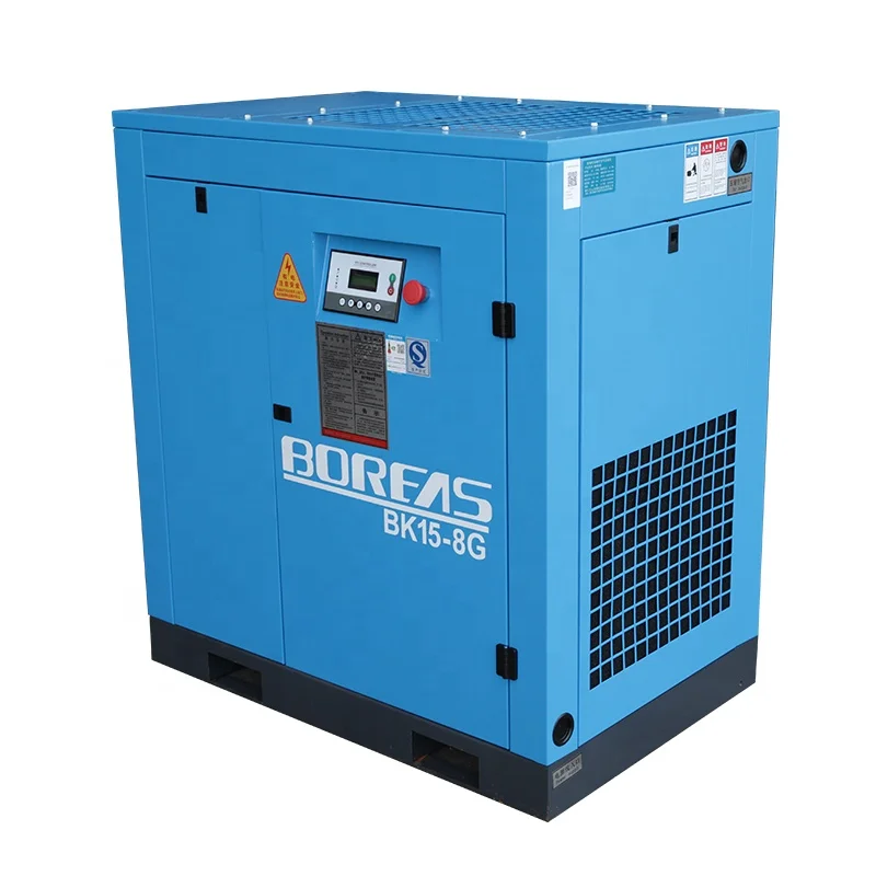 Low Noise Industrial High Efficiency 10HP 15HP 20HP 30HP 100HP Rotary Screw Type Air Compressor