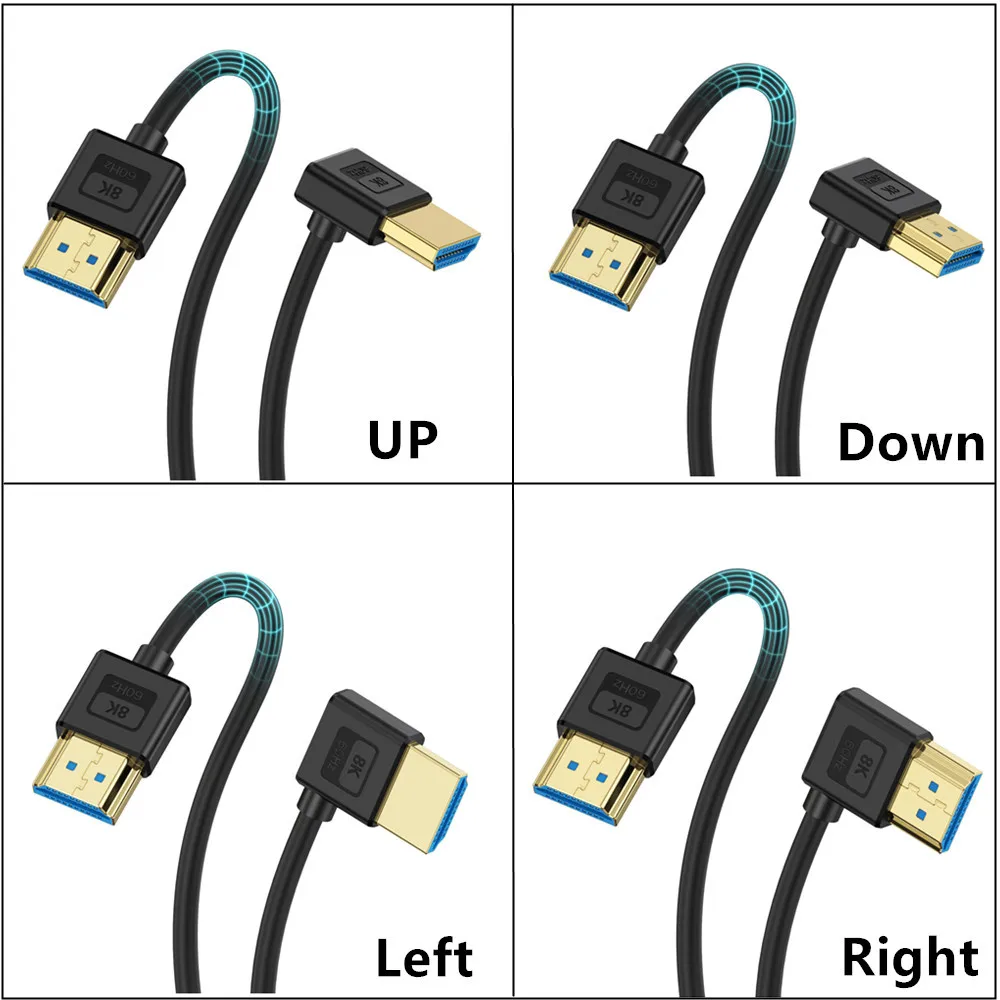 

8K@60 Гц HDMI-совместимый кабель 2,1 В Сверхвысокоскоростной HDMI-шнур 48 Гбит/с Поддержка 4K @ 120 Гц eARC HDR10 HDCP 2,2 и 2,3