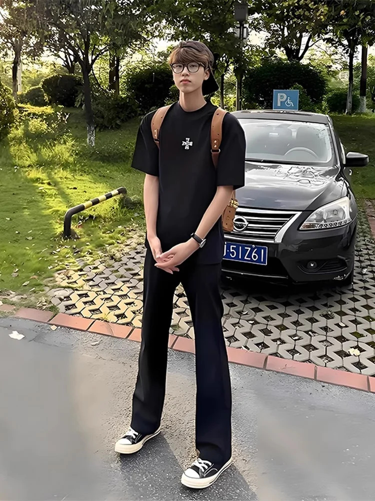 

Мужские джинсы American High Street Bla Cleanfit Knife Jeans со средней высокой талией и подтяжкой ног, утягивающие брюки с микро-расклешенными брюками