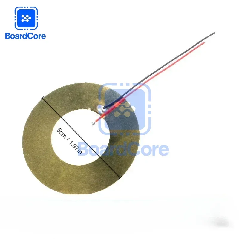 5/10/20pcs Piezoelectric Ceramic Discs 12MM 15MM 20MM 27MM 35MM 50MM Piezo Buzzer Elements with Wires for DIY Audio Projects