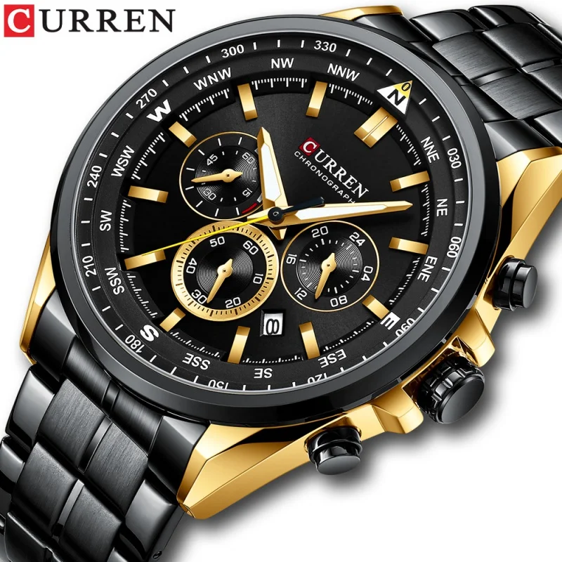 Curren 8399 Men\'s Watch Calendar Men\'s Watch Six-Pin Quartz Watch Business Sports Men\'s Watch