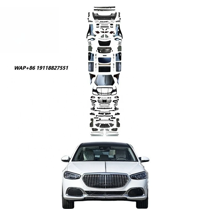 W221 Upgrade to W223 Bodykit for 2007  W221 S Class to W223 1:1 Car Bumper Car Door Electric Door Handle