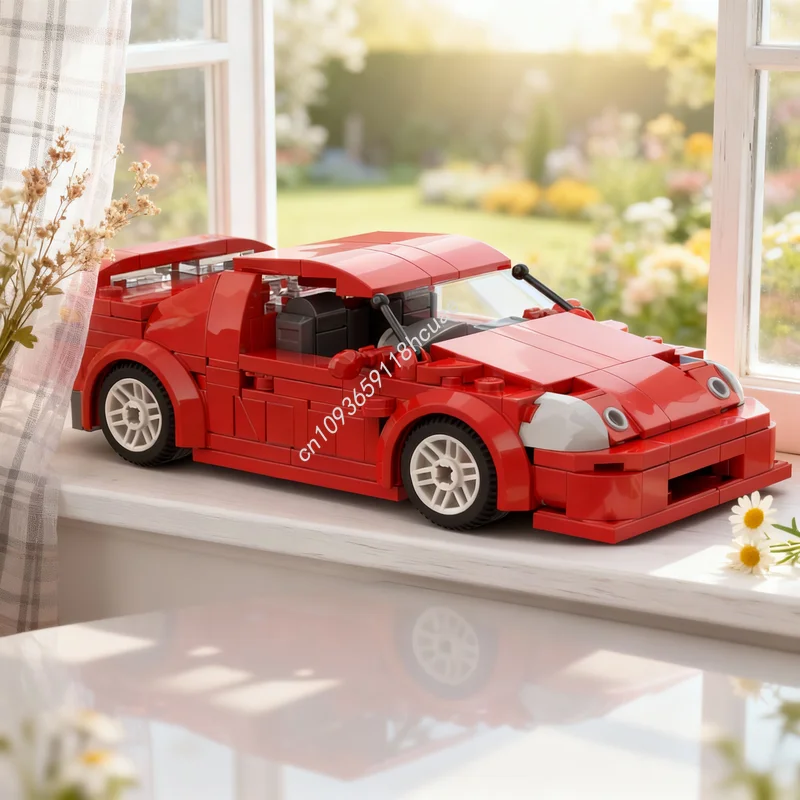 

296pcs MOC Jp Cars CRX Del Sol City Champions Model Building Blocks Christmas Gift Construction DIY Toy Creative Idea Education