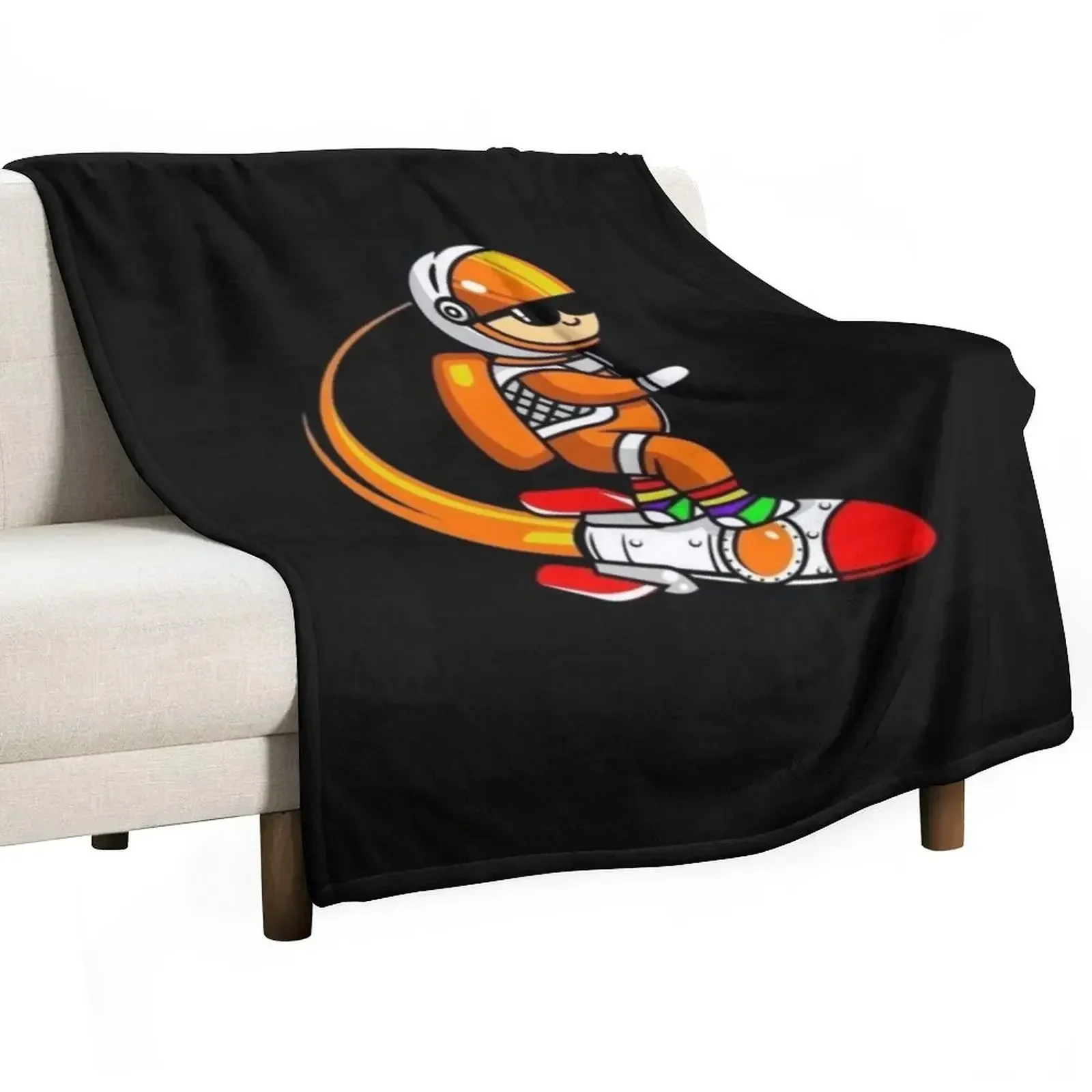 

Socksfor1 Spaceman Gamer Throw Blanket halloween sofa bed Hairy Blankets