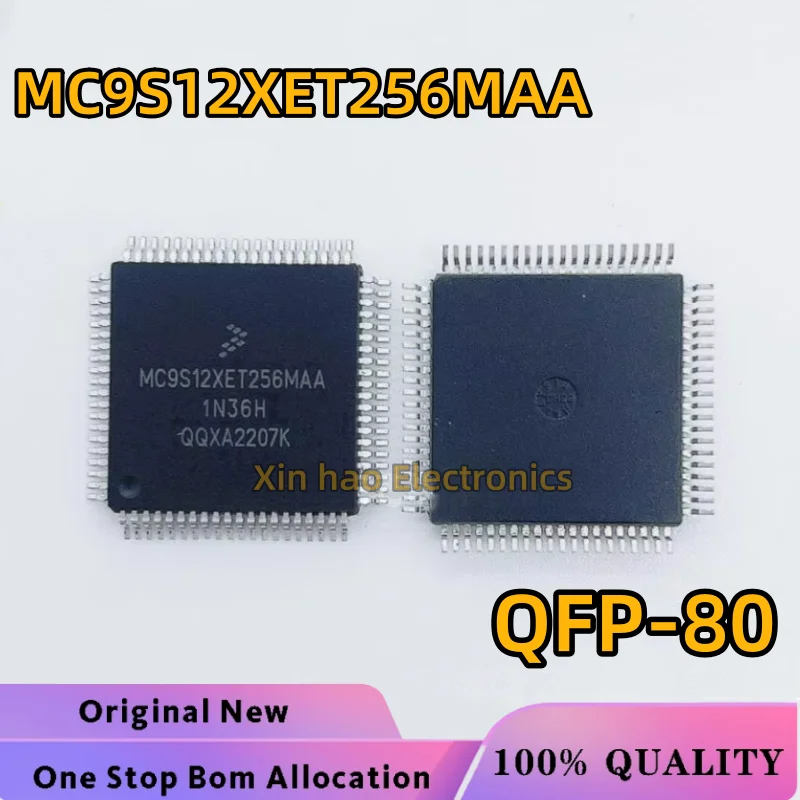 100% New MC9S12XET256MAA 9S12XET256MAA QFP80 Chip