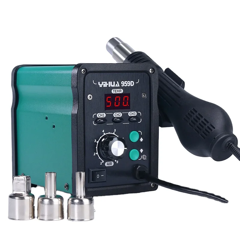 

YIHUA 959D hot air gun mobile phone digital hot air desoldering soldering rework station