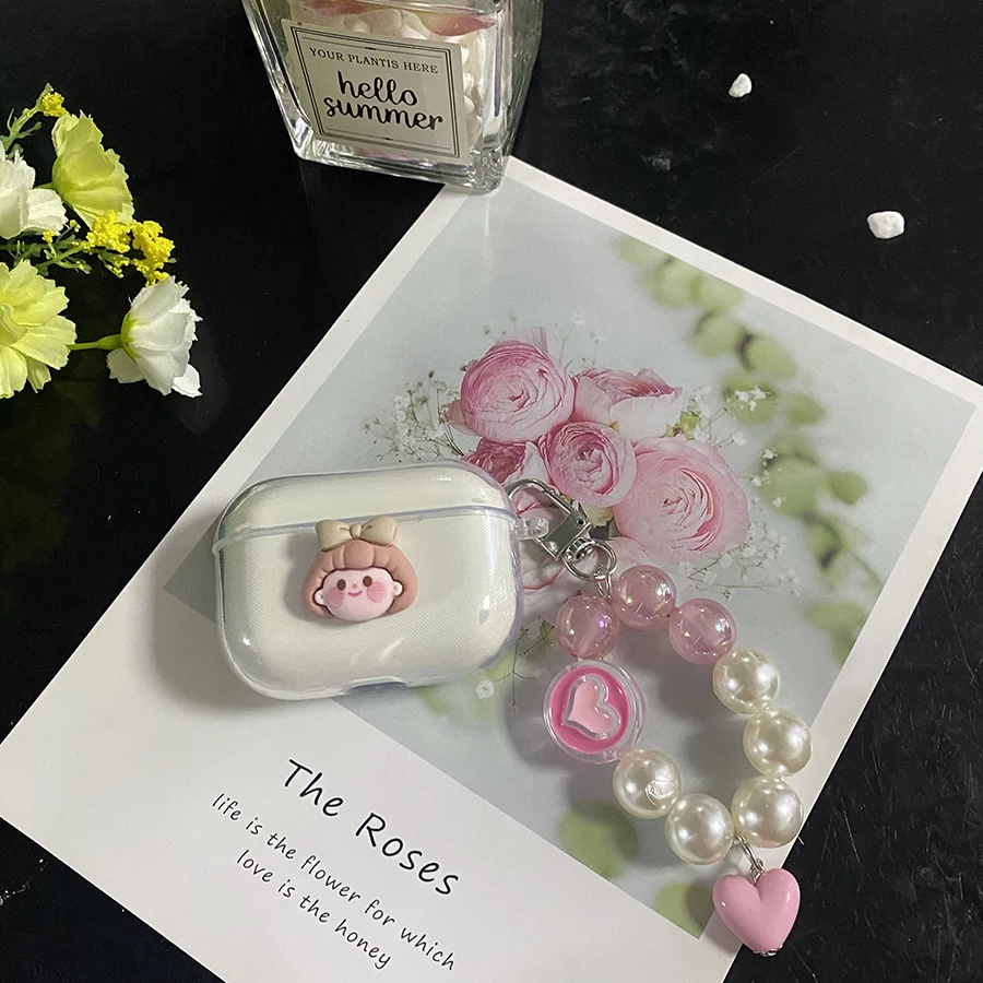 Милый мультяшный чехол для huawei Honor earbuds 2SE, силиконовый прозрачный чехол для наушников с ремешком, брелок для ключей, наушники-вкладыши 2 Lite