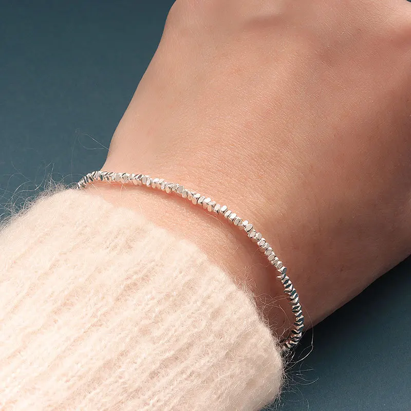 925 فضة غير النظامية سلسلة أساور للنساء خمر مجوهرات فاخرة اكسسوارات الزفاف المجوهرات بالجملة