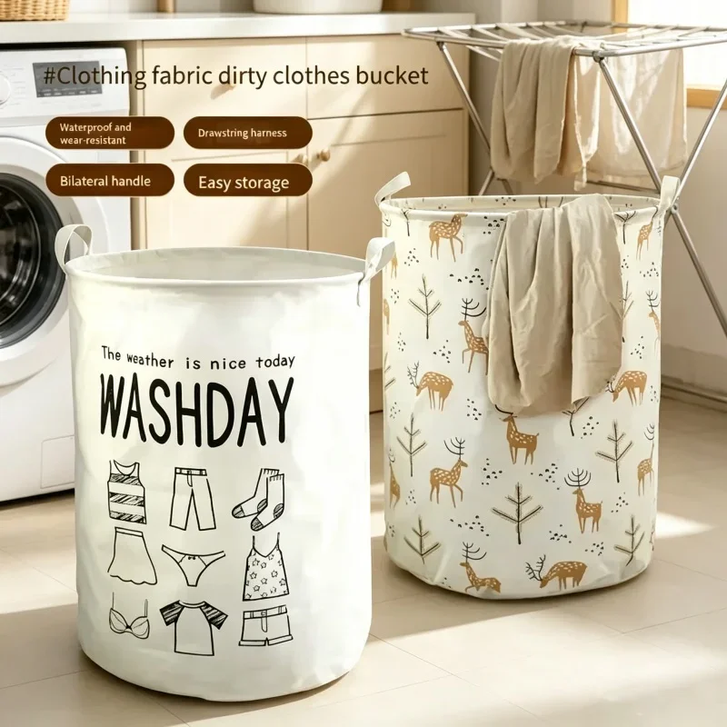 Large Foldable Storage Basket Waterproof Collapsible Bin Practical Organizer For Laundry Toy Daily Home And Bathroom Arrangement