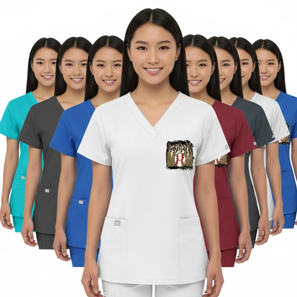 超軽量4方向ストレッチスクラブ：DIYプリント速乾手術着 |   通気性のあるユニセックス医療用ギア（獣医・歯科専門家向け）