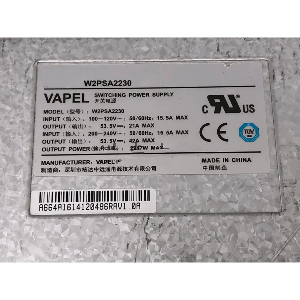 For Huawei S7700/S9700 2200W Power Module W2PSA2230 100% Tested Before Shipment