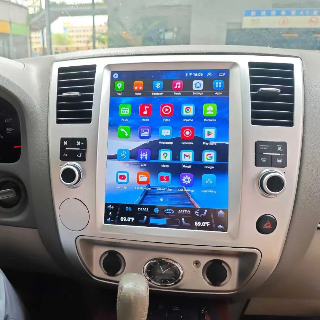 Android 14 For Infiniti QX56 2004-2010 Car GPS Navigation Multimedia Player Head Unit Stere HD Screen Auto Radio Carplay