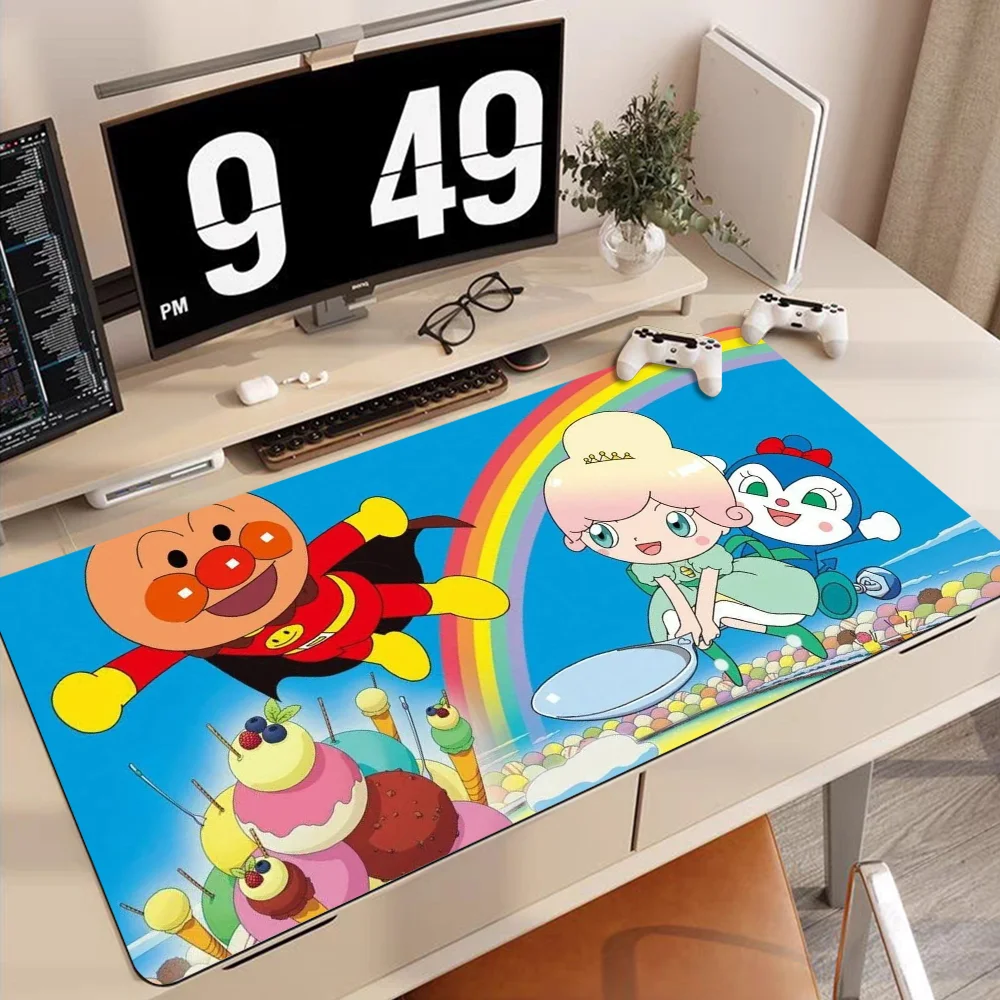 Imagem -06 - Crianças-anpanman Non-slip Mousepad Lockedge pc Gaming Mouse Pad Gamer Desk Mats Teclado Tapete de Mause