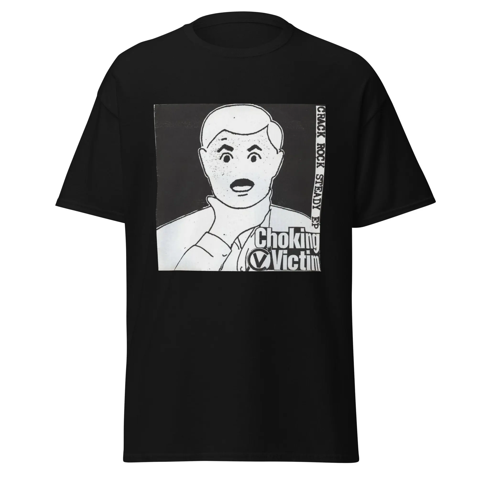 Choking Victim Crack Rock Steady Ep Album T Shirt Men'S Ska Punk Hardcore No Gods Managers Satanic Metal Goth 90'S