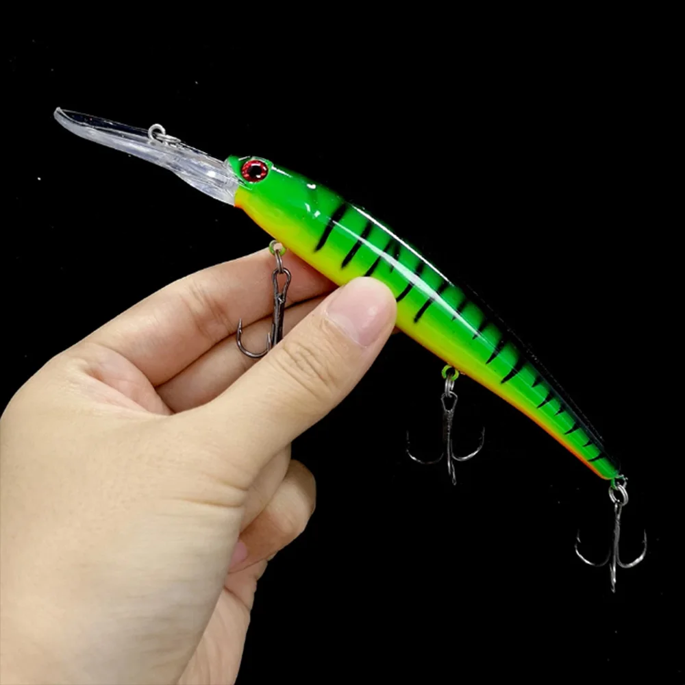 12cm 10g Minnow Bandits Fishing Wobbler Lure Artificial Hard Bait Trolling Jerkbait Pike Carp Walleye Bass Lures