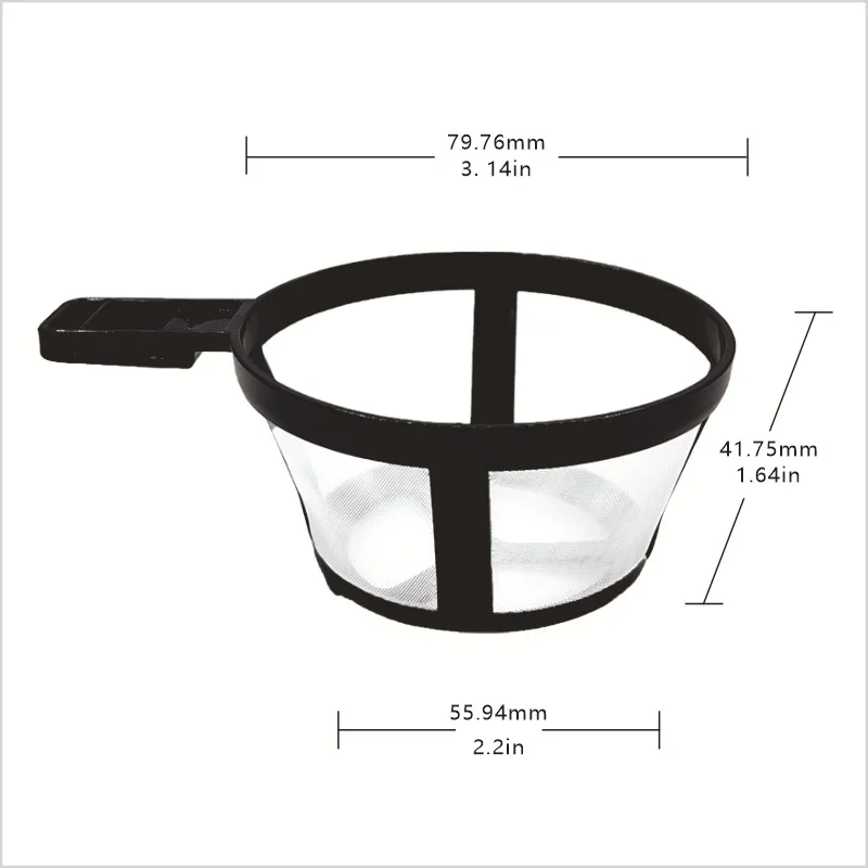 1pcs Reusable Coffee Pot Filter Nylon Holder Mesh Basket Coffeeware Spoon Strainer Tea Brewer Strainer Home Kitchen Accessories