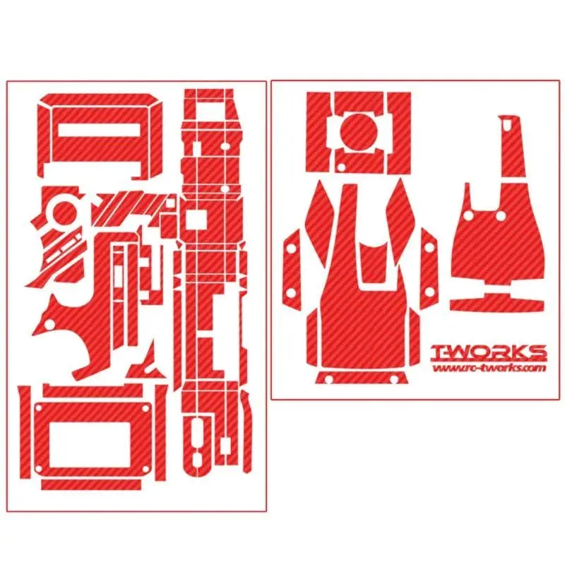 Original T Works TS-023 3D Carbon Fiber Sticker (For KO EX-1 2012) 8 Colors Rc Tool