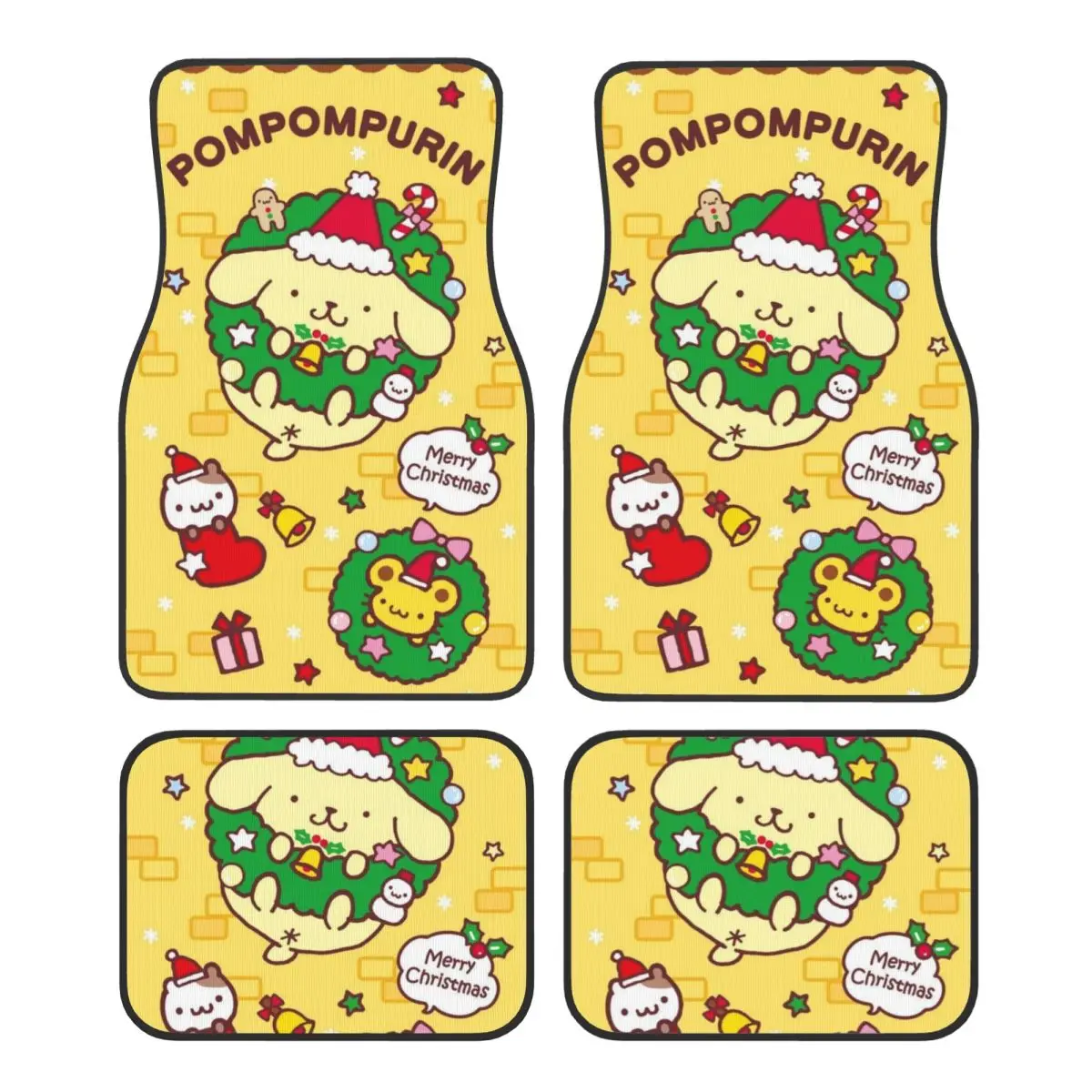 

Pompompurins Automotive Floor Mats for Cars Universal Fit Full Set Car Floor Mats Non-Slip for SUV Truck