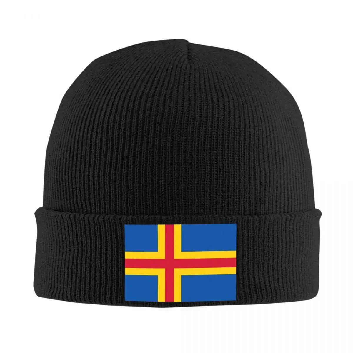 Flag Of The Aland Islands Knit Hat Beanies Autumn Winter Hats Warm New Cap Men Women