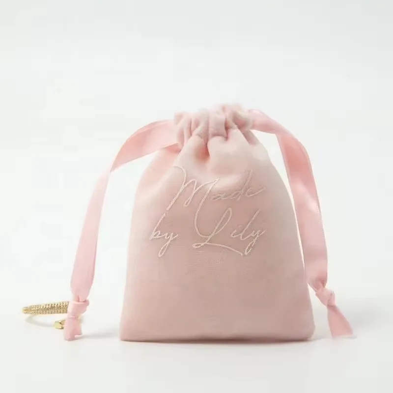 

Luxury Velvet Drawstring Pouch For Jewelry Watch Packaging Soft Velvet Earring Necklace Bracelet Jewelry Bag