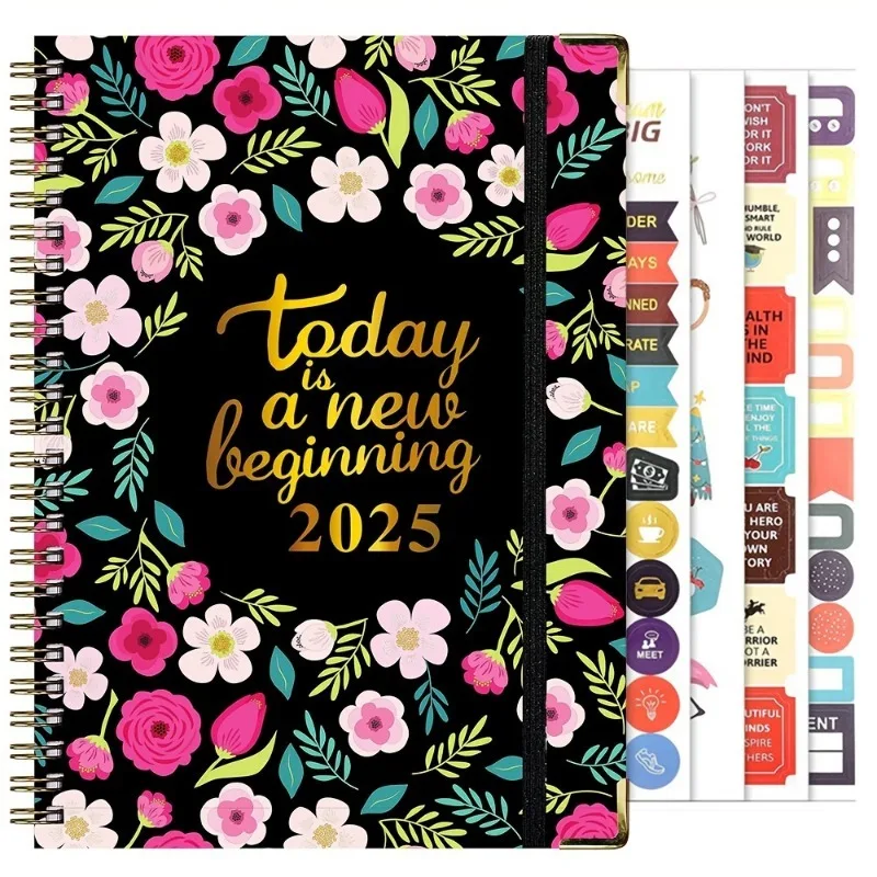 2025 Planner 2025 Weekly and Monthly Calendar Plan from January to December A5 (6.2\