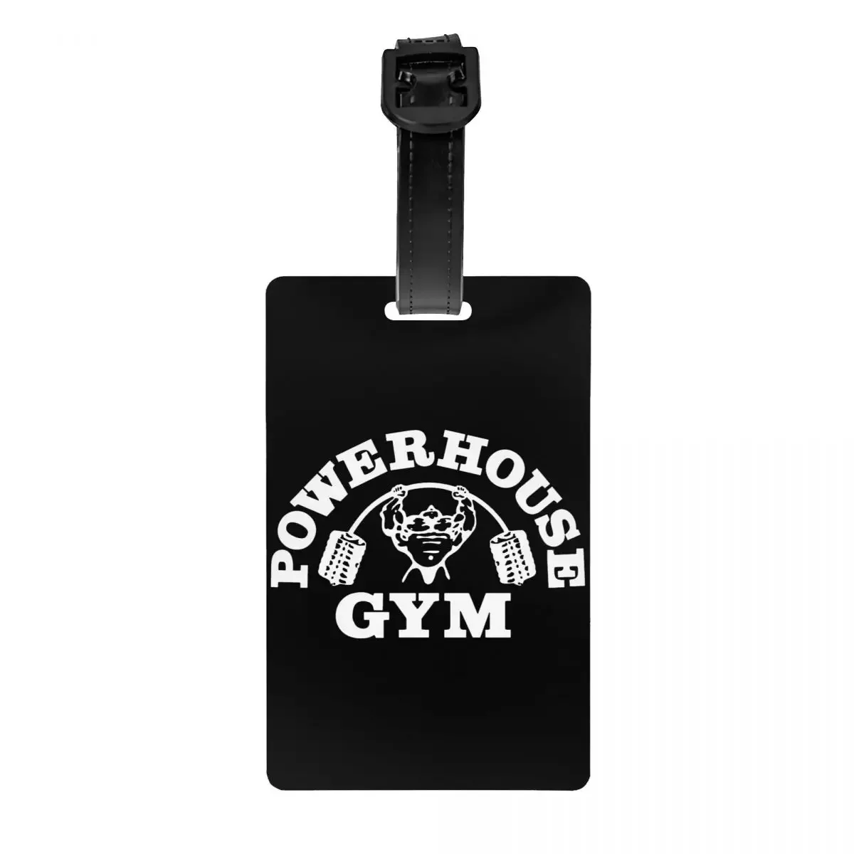 

CustomPowerhouse Gym Luggage Tag for Suitcases Bodybuilding Fitness Muscle Privacy Cover Name ID Card