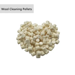 100 Pack Chamber Cleaning Pads Felt Caliber Cleaning Pellets Wool Felt Gun Cleaning Pads for Gun Maintenance .25 Cal