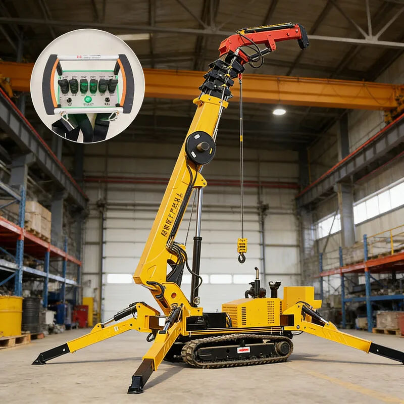 Grue araignée remorquable personnalisée – Conception compacte, utilisation facile, contrôle remarquable de la plateforme pour les travaux en hauteur, prix d'usine